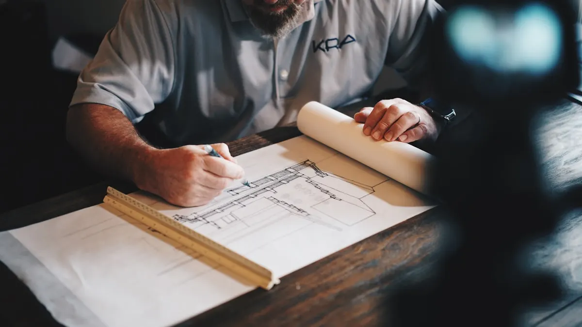 Architectural drawings and blueprints